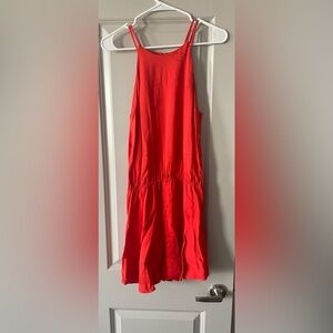 karina grimaldi orangey/red cocktail, summer dress